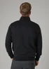 Tokyo Laundry Black Cotton Blend Quarter Zip Sweatshirt - XXL Image 2