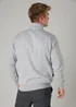 Tokyo Laundry Light Grey Cotton Blend Quarter Zip Sweatshirt - Large Image 2