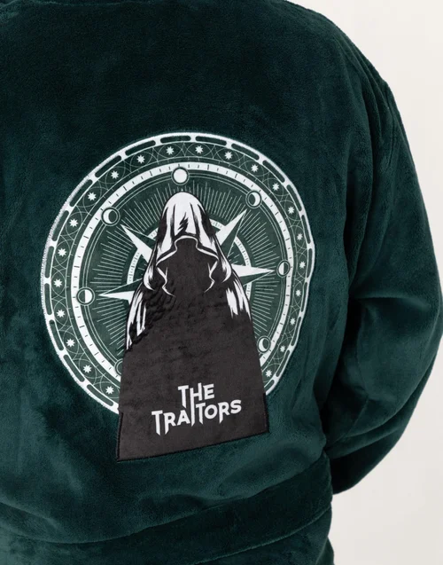 The Traitors Logo Green Hooded Bathrobe - Extra Large Image 4
