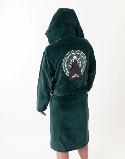 The Traitors Logo Green Hooded Bathrobe - Extra Large Image 2