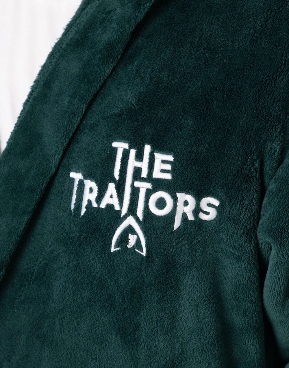 The Traitors Logo Green Hooded Bathrobe - Extra Large Image 5