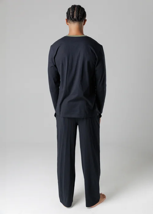 Tokyo Laundry Black Cotton Crew Neck Pyjama Set - XXL Image 2
