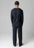 Tokyo Laundry Black Cotton Crew Neck Pyjama Set - XXL Image 2