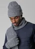 Tokyo Laundry Black Knit Hat Scarf & Gloves Set - One Size Image 1