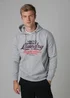 Tokyo Laundry Light Grey Cotton Blend Drawcord Hoody - Large Image 1