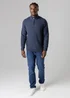 Tokyo Laundry Dark Blue Quarter Zip Basket Stitch Jumper - Medium Image 4