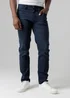 Tokyo Laundry Dark Blue Straight Fit Cotton Blend Jeans - 30/L32 Image 1