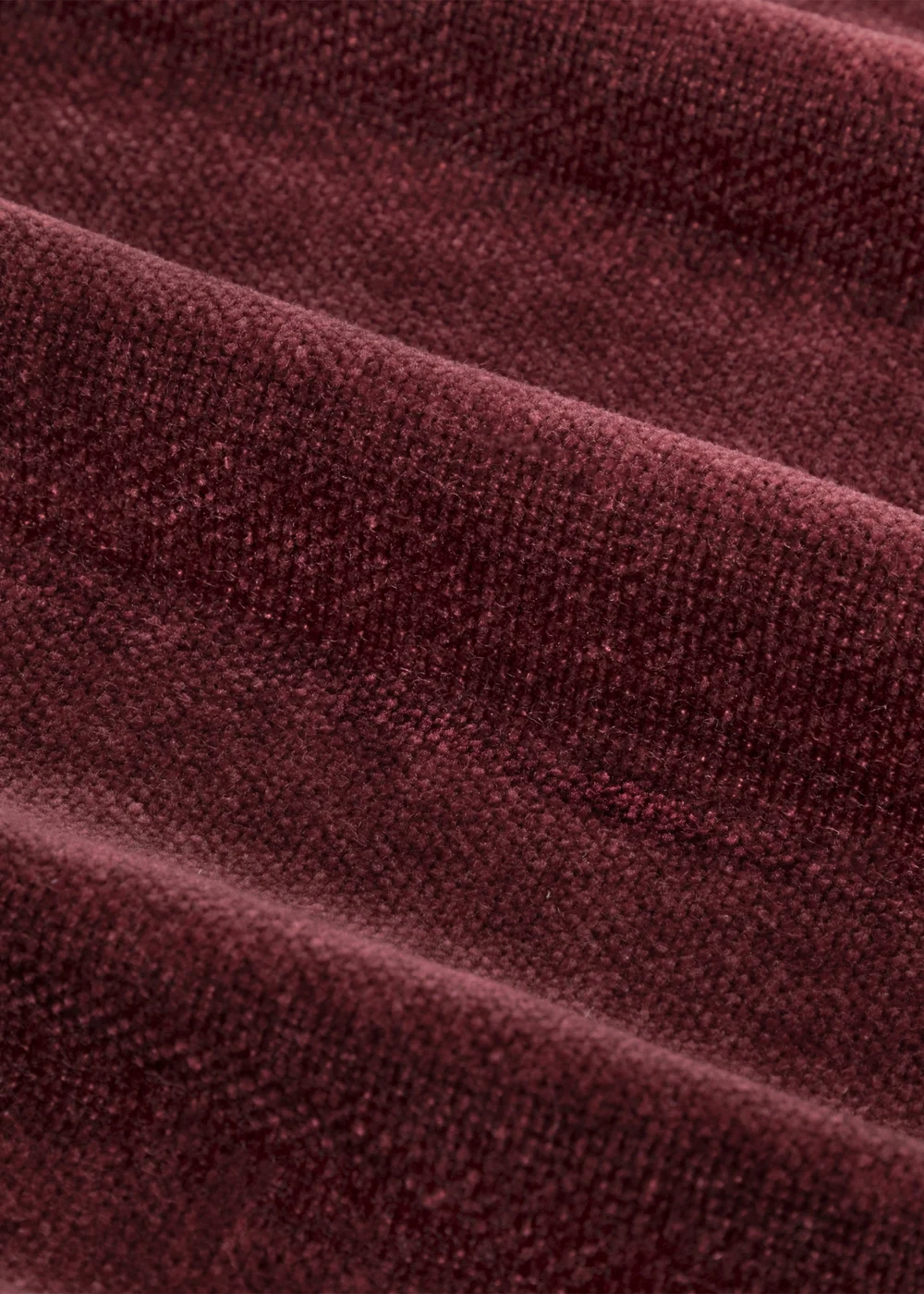 Yard Heavy Chenille Velvet Room Darkening Pencil Pleat Curtain Pair Beetroot - 46W X 54D (117x137cm Image 5
