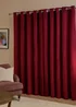 Furn The Ultimate Velvet Blackout Eyelet Curtain Pair Burgundy - 46W X 54D (117x137cm Image 3