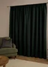 Furn The Ultimate Velvet Blackout Pencil Pleat Curtain Pair Black - 46W X 54D (117x137cm Image 3
