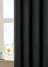 Furn The Ultimate Velvet Blackout Pencil Pleat Curtain Pair Black - 46W X 54D (117x137cm Image 4