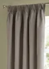 Furn The Ultimate Velvet Blackout Pencil Pleat Curtain Pair Silver - 46W X 54D (117x137cm Image 5
