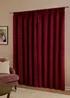 Furn The Ultimate Velvet Blackout Pencil Pleat Curtain Pair Burgundy - 46W X 54D (117x137cm Image 3