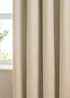 Furn The Ultimate Velvet Blackout Pencil Pleat Curtain Pair Natural - 46W X 54D (117x137cm Image 4