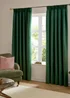 Furn The Ultimate Velvet Blackout Pencil Pleat Curtain Pair Emerald - 46W X 54D (117x137cm Image 2