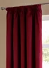 Furn The Ultimate Velvet Room Darkening Pencil Pleat Curtain Pair Burgundy - 46W X 54D (117x137cm Image 4