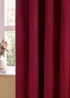Furn The Ultimate Velvet Room Darkening Eyelet Curtain Pair Burgundy - 46W X 54D (117x137cm Image 3