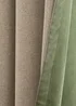 Furn Verso Reversible Suede-look Blackout Eyelet Curtain Pair Green - 46W X 54D (117x137cm Image 5