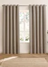 Furn Verso Reversible Suede-look Blackout Eyelet Curtain Pair Green - 46W X 54D (117x137cm Image 4