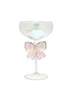 Hestia White Iridescent Bow Martini Glass - One Size Image 1
