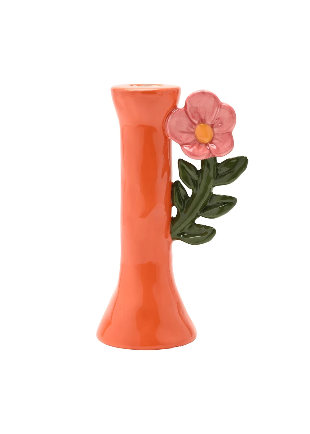 Hestia Orange Flower Candle Holder - One Size Image 1