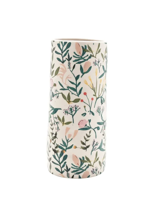 Hestia White Floral Vase - One Size Image 1