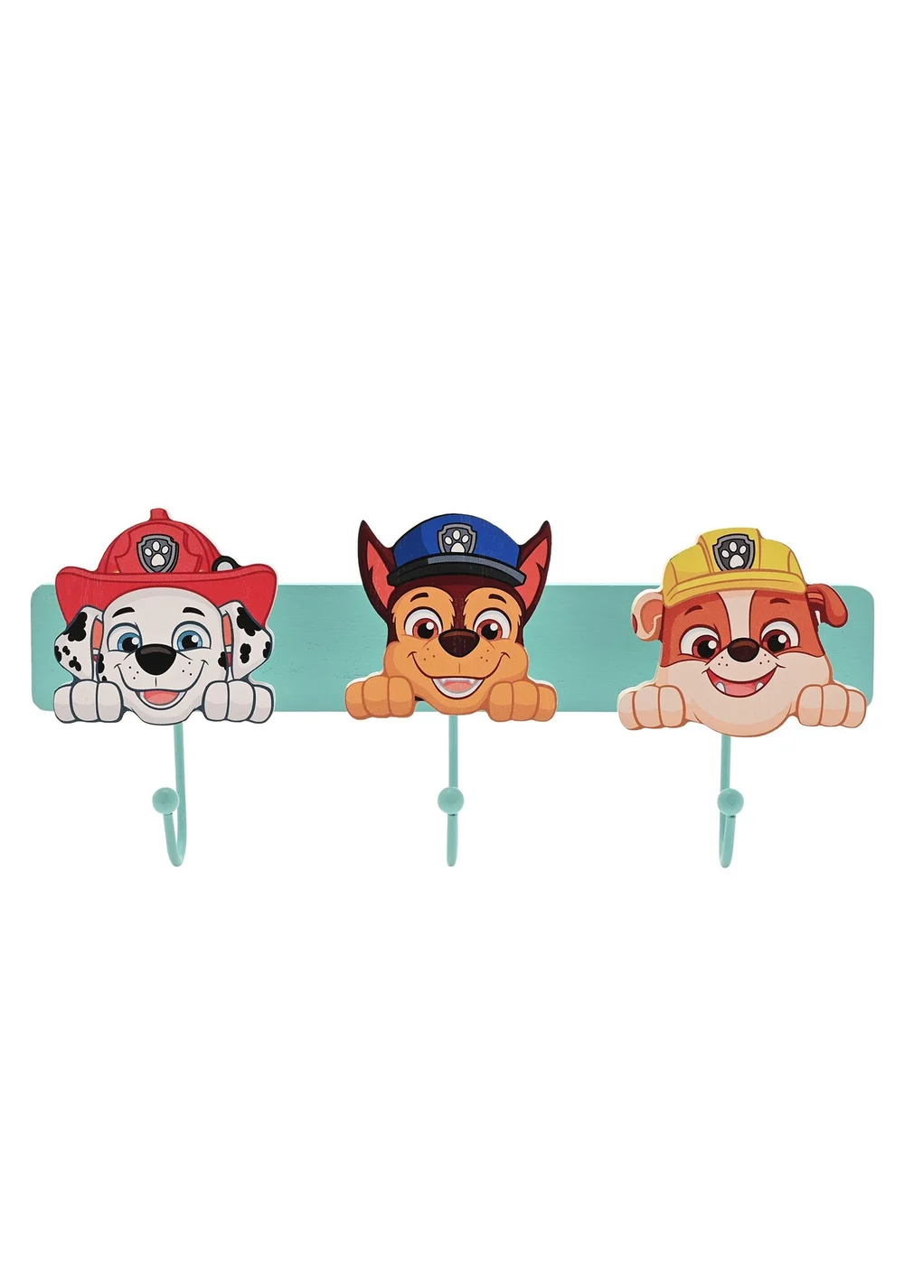 Paw Patrol Turqouise Wooden Wall Hook - One Size Image 1