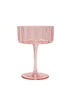 Hestia Bright Pink Scalloped Martini Glasses Set of 2 - One Size Image 3
