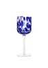 Hestia Blue Tortoise Shell Wine Glasses Set of 2 - One Size Image 3