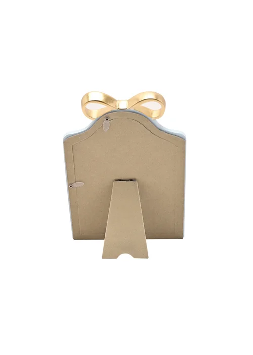 Hestia Soft Blue with Gold Ribbon Photo Frame - One Size Image 3