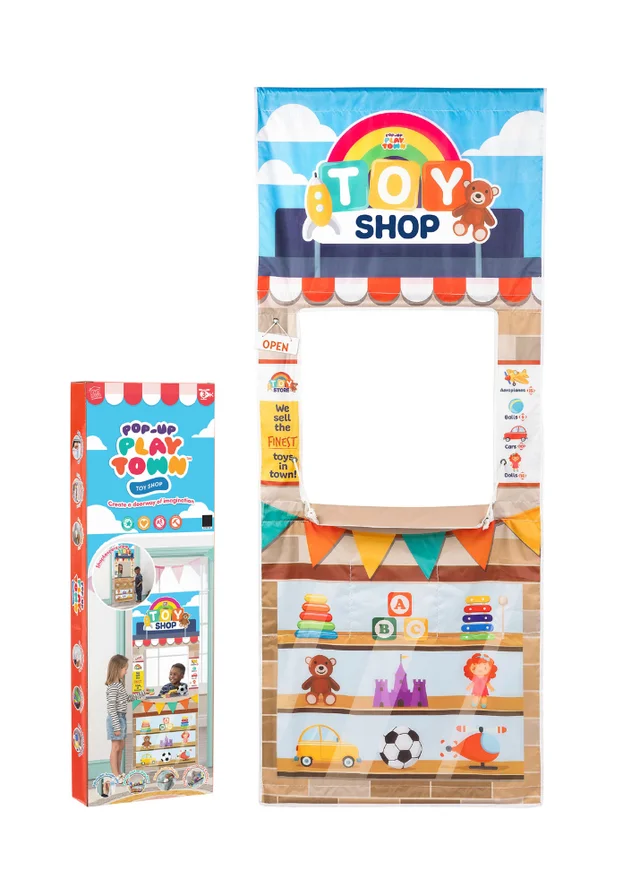 Toyrific Pop up Playtown Toy Shop Multicolour
