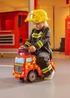 Xootz Mercedes-Benz Fire Truck Foot to Floor Ride On Red - One Size Image 2