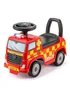 Xootz Mercedes-Benz Fire Truck Foot to Floor Ride On Red - One Size Image 1