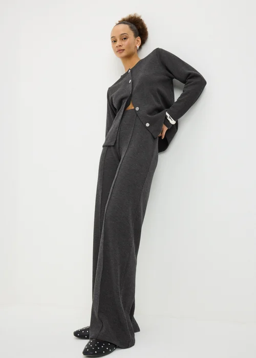 Charcoal Soft Touch Co Ord Trousers - Size 18 33 leg Image 1