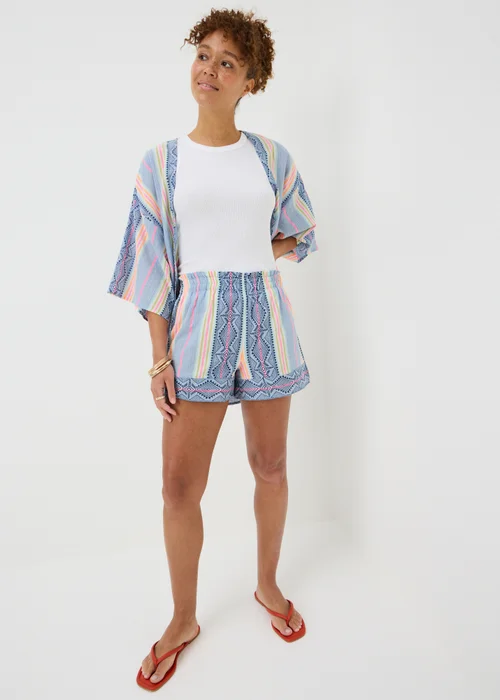 Multicolour Stripe Aztec Co Ord Shorts - XS Image 1