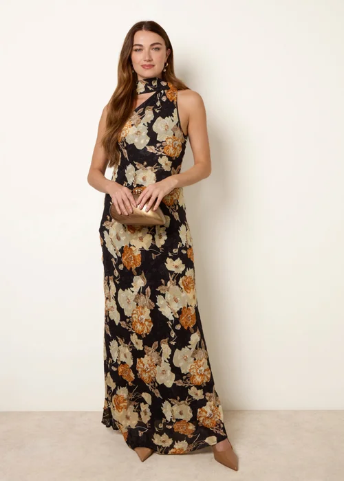 Blue Vanilla Black Luxe One Shoulder Scarf Dress - 10 Image 2