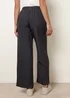 Blue Vanilla Grey Elasticated Waist Pinstripe Trousers - XL Image 4