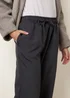 Blue Vanilla Grey Elasticated Waist Pinstripe Trousers - XL Image 2