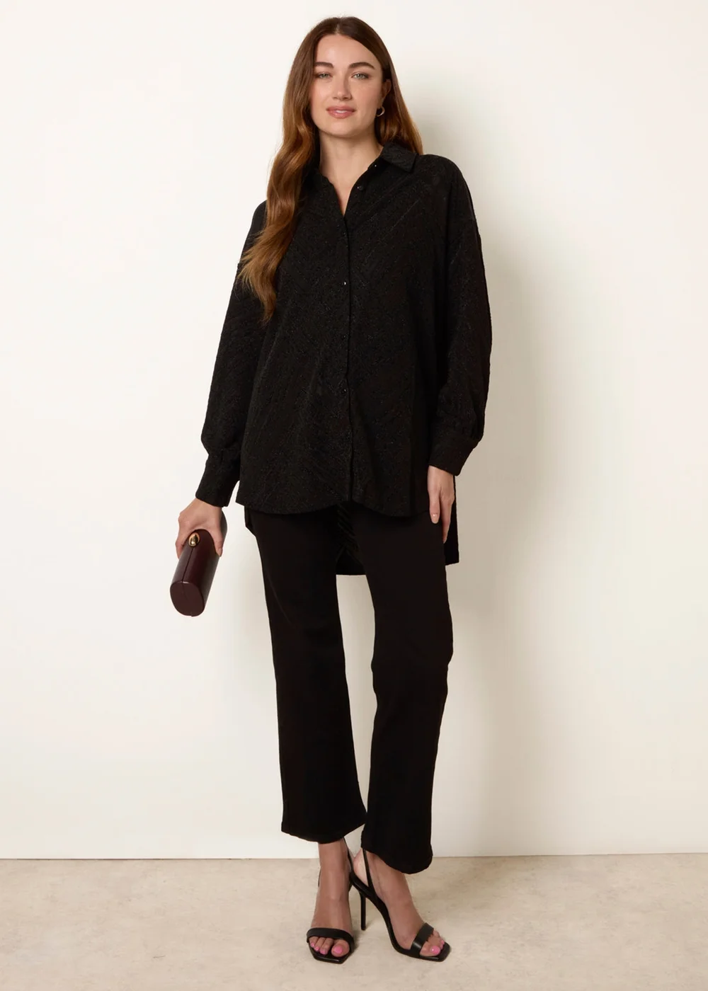 Blue Vanilla Black Shimmery Shirt - S Image 3