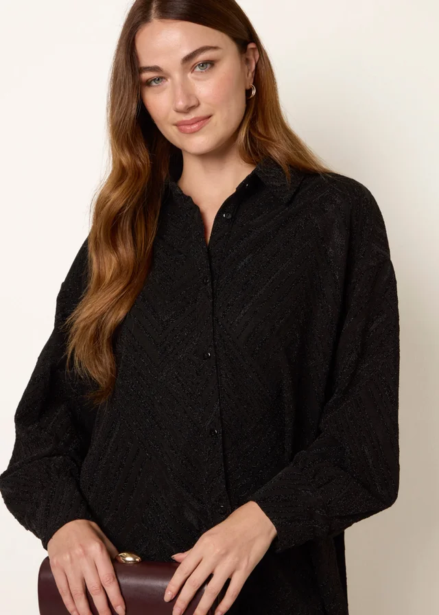 Blue Vanilla Black Lurex Shirt