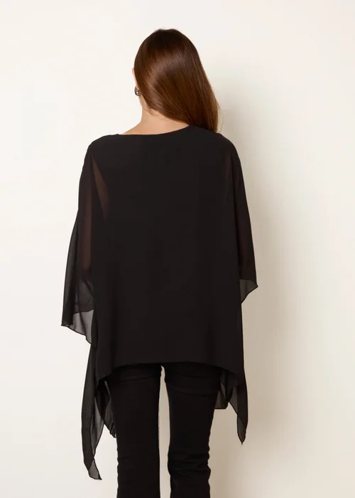 Blue Vanilla Black Rhinestone Tunic Top - One Size Image 4