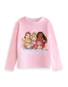 Vanilla Underground Disney Princess Girls Pink Long Pyjama Set (2-10yrs) - Age 6-7 Years Image 3