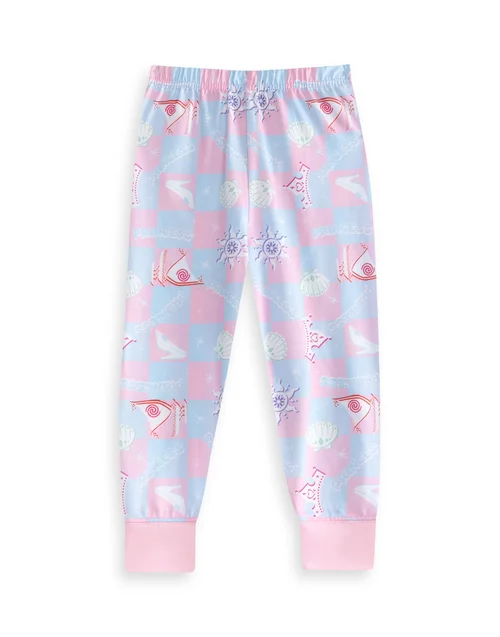 Vanilla Underground Disney Princess Girls Pink Long Pyjama Set (2-10yrs) - Age 6-7 Years Image 4