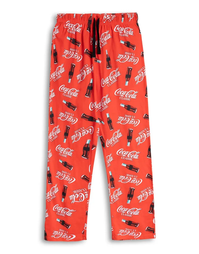 Vanilla Underground Coca Cola Logo Adults Red Lounge Pants