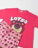 Vanilla Underground Disney Lotso Adults Pink Short Sleeve Long Leg Pyjama Set - XXL Image 4