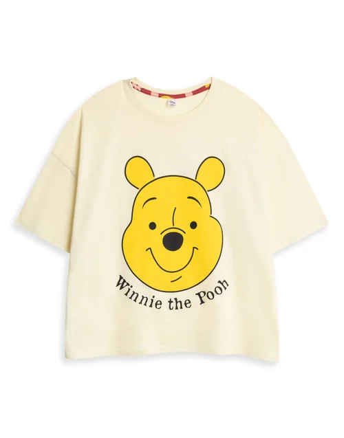 Vanilla Underground Disney Winnie The Pooh Adults Multicoloured Short Sleeve Pyjama Set - Extra small Image 4