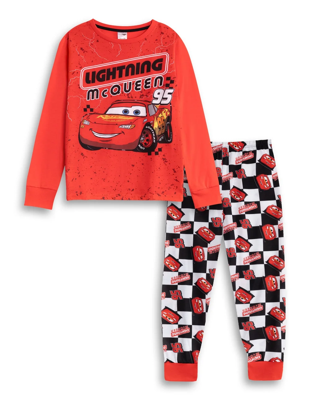Vanilla Underground Disney CARS Kids Red Long Pyjama Set (5-14yrs) - Age 11-12 Years Image 1