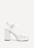 Linzi Perola Bridal Ivorty Satin Platform Heels - Size 6 Image 2
