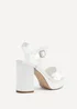 Linzi Perola Bridal Ivorty Satin Platform Heels - Size 6 Image 5