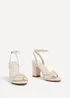 Linzi Regina Nude Faux Leather Intertwined Heels - Size 6 Image 3